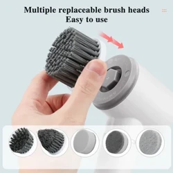 Multifungsi 6 Kepala Penggantian Sikat Pembersih Rumah Tangga Listrik Isi Ulang Power Spin Scrubber Pembersih Kamar Mandi