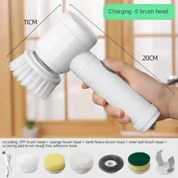 Mga Kaldero at Kawali Multi-functional Electric Cleaning Brush para sa Kusina at Banyo - Wireless Handheld Power Scrubber para sa Mga Pinggan