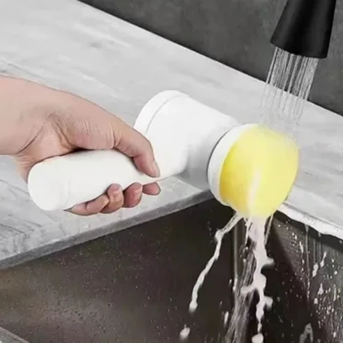 5 an 1 Elektresch Botzen Pinsel Buedzëmmer Wäsch Pinsel Kichen Botzen Tool USB Badewanne Pinsel Tool Fliesen Botzen Pinselen Wäschen