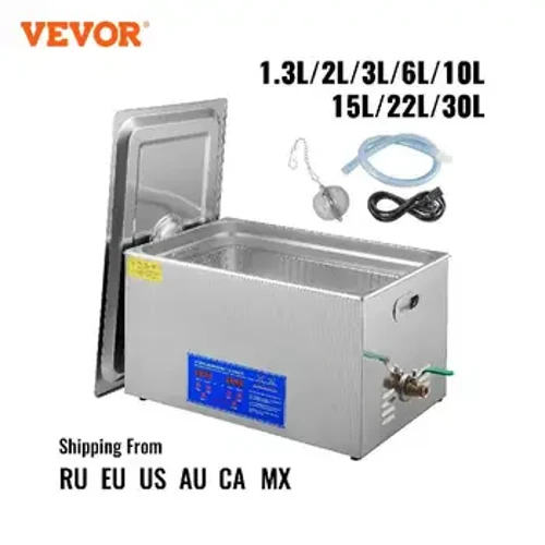 I-VEVOR 1.3L 2L 3L 6L 10L 15L 22L 30L I-Ultrasonic Cleaner Lave-Izitsha Umshini Wokuwasha Ophathwayo Umshini wokuwasha Umshini wokuwasha Imishini yasekhaya ye-Ultrasound