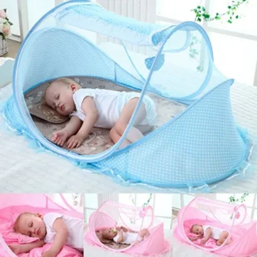 0-3 år Bærbart sammenfoldeligt babynet Polyes Nyfødt soveseng Rejse Baby myggenet Rejseseng net Legetelt Børn