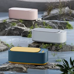 Tần Số Cao Rung Siêu Âm Kính Máy Lau Điện 3 Bánh Răng Đồng Hồ Trang Sức Đa Chức Năng TimingCleaning Máy