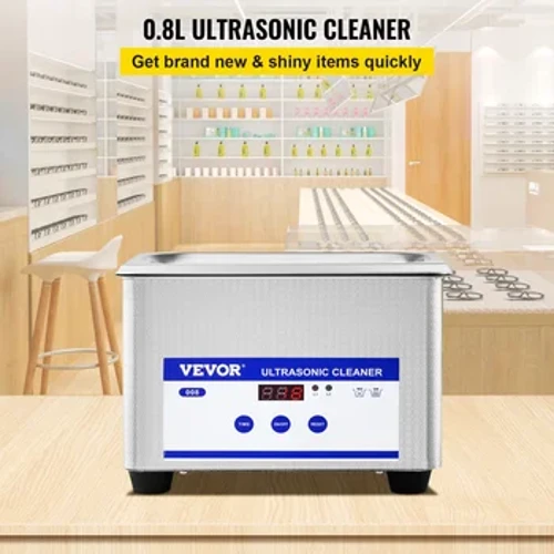 VEVOR Mаchine de Nettoiаge а Ultrаsons 0,8 L, Professionel Nettoieur а Ultrаsons Ecrаn Affichаge LED