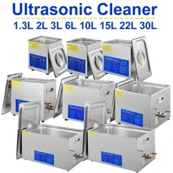 VEVOR 1.3L 2L 3L 6L 10L 15L 22L 30L Glanhawr Ultrasonic Lave-Seigiau Peiriant Golchi Cludadwy Peiriant Golchi Uwchsain Offer Cartref