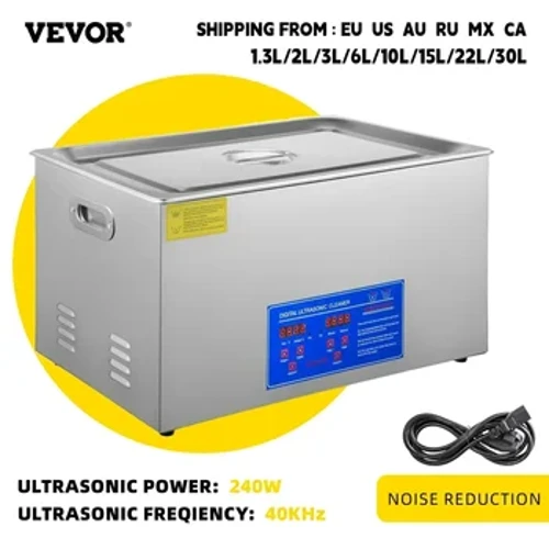 I-VEVOR 1.3L 2L 3L 6L 10L 15L 22L 30L I-Ultrasonic Cleaner Lave-Izitsha Umshini Wokuwasha Ophathwayo Umshini wokuwasha Umshini wokuwasha Imishini yasekhaya ye-Ultrasound