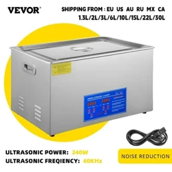 VEVOR, 1,3 l, 2 l, 3 l, 6 l, 10 l, 15 l, 22 l, 30 l, Ultraschallreiniger, Geschirrspülmaschine, tragbare Waschmaschine, Geschirrspüler, Ultraschall, Haushalt Haushaltsgeräte