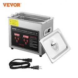 VEVOR 2L 3L 6L 10L 22L 30L Máy Lau Siêu Âm Bằng Thép Không Gỉ Di Động Làm Nóng Vệ Sinh Máy Giặt Siêu Âm Thiết Bị Gia Đình