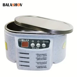 628ml I-Ultrasonic Cleaner Ibhavu ye-Ultrasonic yezingxenye zobucwebe Izingilazi Umshini Wokuhlanza Ibhodi Lesifunda I-Ultrasound Jewelry Cleaner