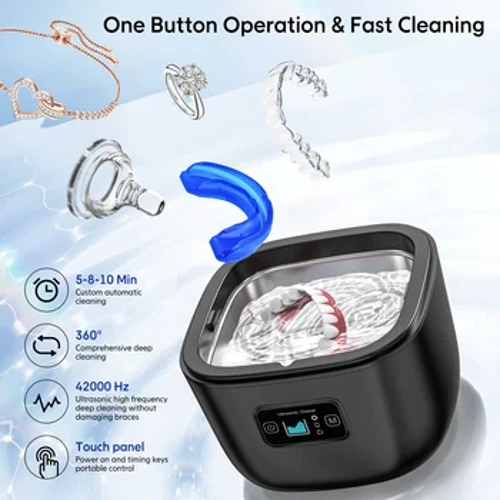 42KHz Ultrasonic Cleaning Machine Multi-function High Frequency Vibration Wash Cleaner Jewelry Glasses Watch Dentures Cleaner