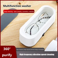 Plastic Vibration Wash Cleaner Multipurpose Ultrasonic Cleaner Washer Portable Electric Einfach Operatioun fir Alldag Objeten