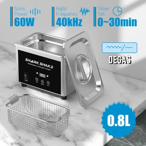 800Ml Kỹ Thuật Số Gia Dụng Siêu Âm Bụi 30W/60W Bồn Tắm Inox Degas Siêu Âm Rửa Cho Đồng Hồ Trang Sức