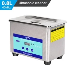 AIPOI Ultrasonic Cleaner 800ml, 40KHz, mo Matatioata, Matatioata, Matatioata, Mataimata, Mea teuteu, Uati, Dentures Mea Fa'afale