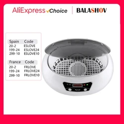 600 ml Ultrasonic Cleaner Bath Timer pro šperky části Brýle Manikúra Kameny Frézy Zubní holicí kartáček Ultrasonic Sonic Boxc