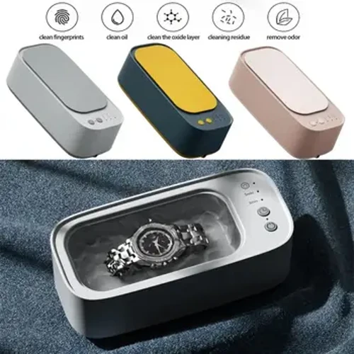 Máy giặt trang sức siêu âm 45KHZ - Chất tẩy rửa gia dụng chuyên nghiệp cho kính, đồng hồ, bông tai, nhẫn, dây chuyền, dao cạo, ống kính