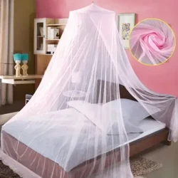 3 farger Summer Elgant Hung Dome Myggnett For Dobbeltseng Sommer Polyester Mesh Stoff Hjemme soverom Baby Voksne Hengende dekor