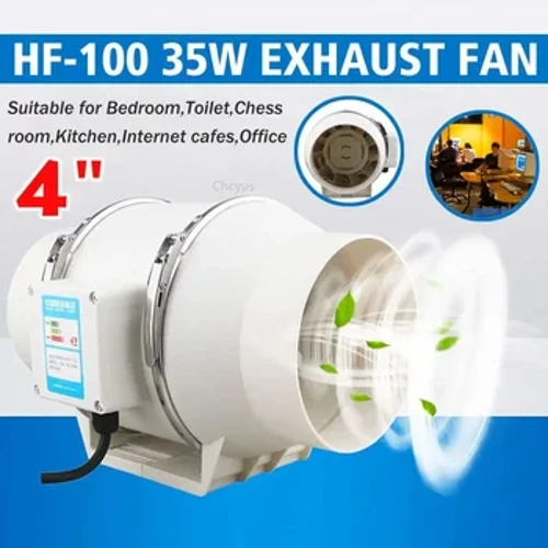 220V 4/5/6 Inisi Le pisapisao maualalo i totonu alavai Hydroponic Air Blower ili fa'asusu mo Fale Ta'ele fa'a'a'a'ele'ele potu Tuputupu.
