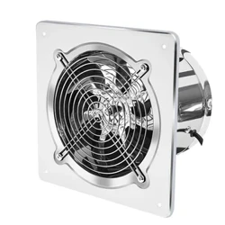 6''7'' Tăng Áp Quạt Hút Hút Ống Thông Gió Quạt Cho Phòng Tắm Vệ Sinh Tường Bếp Cửa Sổ Quạt Inox