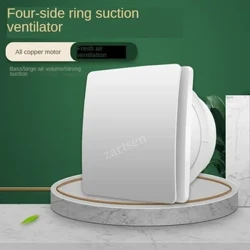 Quạt hút tốc độ cao 4 inch Nhà vệ sinh Nhà bếp Phòng tắm Treo tường Cửa sổ thông gió Hút có điều khiển từ xa