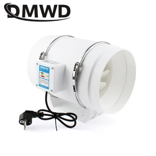 Ventole di scarico da 6/8 pollici Silenzioso Tubo in linea Condotto Ventilatore Estrattore d'aria Ventilatore Ventilazione Cucina Wc Parete Booster Ventilatore pulito