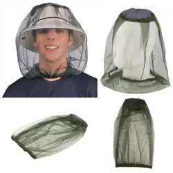 Mosquito Bee Insect Mesh Head Face Protector Открит Къмпинг Риболовна Мрежа Шапка Маска Капачки Защитен от насекоми Шапка Мрежа Капак