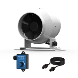 110 V 220 V 4 Zoll weißer Lüftungsventilator Gebläseventilator Abluftkanalventilator Luftventilator Rohrabsaugung Dachbodenventilator mit Drehzahlregelung