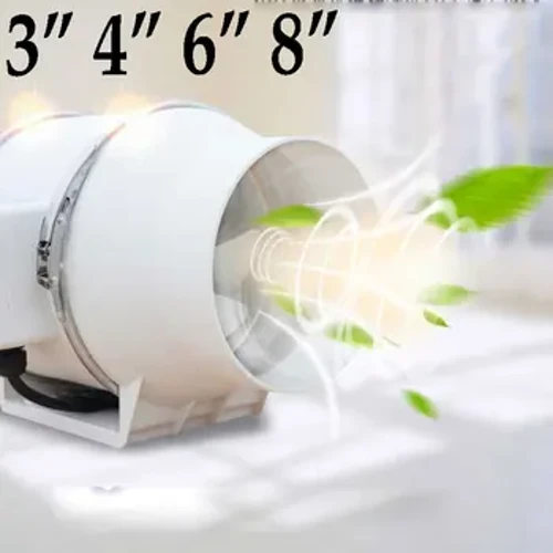 3" 4" 6" 8" Fan Baile sceite Fan Ciúin Píob Inlíne Fan Ducht Seomra Folctha 220V Extractor Aeráil Leithris Cistine Glanadh Aeir Balla