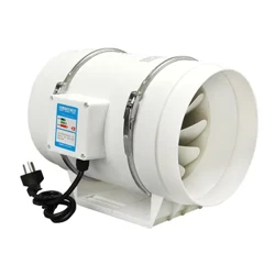 4/5/6 tommer 220V udstødningsventilator Silent Inline Pipe Kanalventilator Badeværelse Udsugningsventilation Køkken Toilet Væg Air Clean Ventilator