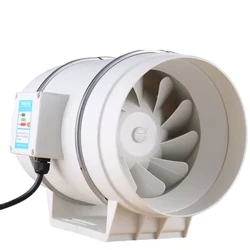 4 tommer 220V udstødningsventilator Hjem Silent Inline Pipe Kanalventilator Badeværelse Udsugningsventilation Køkken Toilet Væg Air Clean Ventilator
