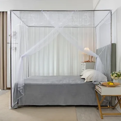 Mới Giường Đôi Chống Muỗi Côn Trùng Lưới Lưới Tán Giường Ren Công Chúa Kích Thước Đầy Đủ Chăn Ga Gối Lưới Polyester Trắng Hồng Xanh Tím 1PC