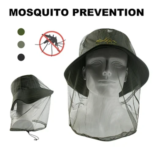 I-1Pc I-Ultra Enkulu & Emide Eyengeziwe Izimbobo Ezinhle I-Mesh Soft Durable Fly Screen Premium Mosquito Insect Head Net Face Protector Camping Cap