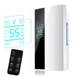Dehumidifier and Air Purifier 2 in 1 Moisture Absorber Household Mute Bedroom Basement Remote Control Timing External Water Pipe