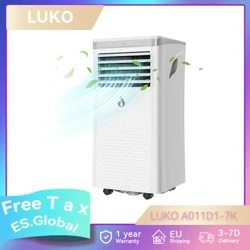 Máy hút ẩm điều hòa di động LUKO A011D1-7K 3 trong 1, Công suất làm lạnh 7000BTU 2 tốc độ gió Hẹn giờ 24 giờ Điều khiển từ xa