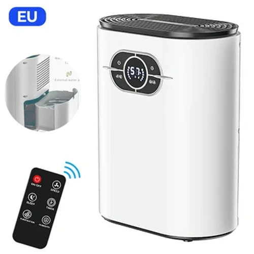 1,2L Affugter til hjemmet Luftaffugter Mini Badeværelseslufttørrer Fugtabsorberer indendørs fugtsikker Smart Home