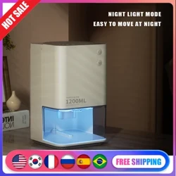 Máy Hút Ẩm 1.2L 33W Tiếng Ồn Thấp Máy Sấy Di Động Chống Nấm Mốc Thanh Lọc Di Động Thiết Bị Làm Sạch Cực Yên Tĩnh Máy Sấy Không Khí Độ Ẩm