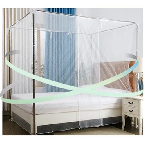 1pc Portable Square Foldable Mosquito Control Sleeping Net Lightweight Outdoor Camp Tent Portable White Mesh Summer Camping Net