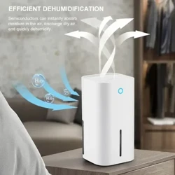 Máy hút ẩm di động 850ml có đèn chiếu sáng,Máy hút ẩm không khí tự động 2in1 cho phòng gia đình,Máy hút ẩm yên tĩnh, Tiết kiệm chi phí
