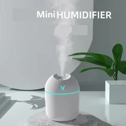 250ML Mini Air Humidifier USB Aroma Diffuser Muhimu Oil Kwa Nyumbani Gari Ultrasonic Mist Maker na LED Color Night Taa