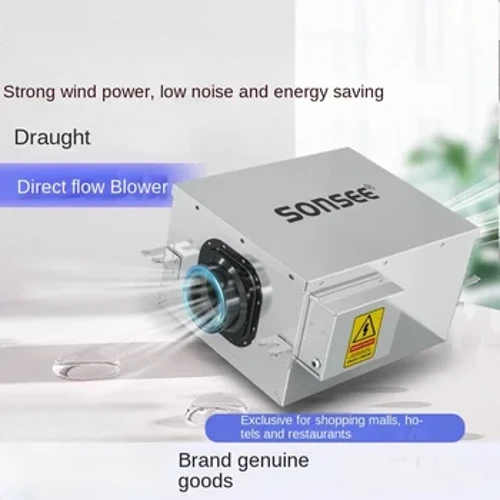 Jednosmjerni ventilator svježeg zraka, snažno usisavanje, kanalski ventilator, ventilacijski ventilator, komercijalni ispuh
