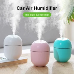 Pārnēsājams USB ultraskaņas gaisa mitrinātājs ēterisko eļļu difuzors automašīnas attīrītājs aromātisko anjonu miglas veidotājs ar LED lampu romantisku gaismu