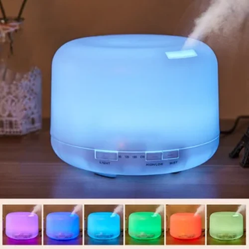 500 ml Luftbefeuchter Ätherisches Öl Diffusor Aroma Diffusor mit bunten Nachtlichtern USB Luftbefeuchter Mini-Größe Luftbefeuchter