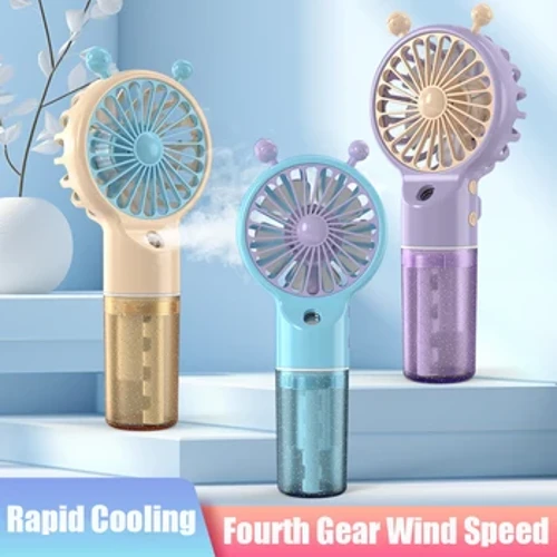 Aeroiriúntóir Mini Boise Te USB Humidifier Inaistrithe Inaistrithe Mist Cooler Fuarú Sprae Humidifier Fan le haghaidh Baile/Oifig