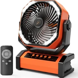 Air Circulators 20000mAh Camping Fan Me ka Māmā D12 Auto Oscillating Wireless Fan Rechargeable Household Portable Table USB Fan
