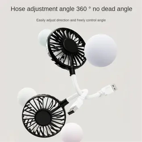 Ventilator USB Usb Durabil Reducerea zgomotului Îndoire arbitrară Ventilator portabil USB Ventilator mic în linie Alimentare cu aer cu șapte frunze Convenabil