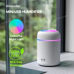 300 ml mini ultraskaņas gaisa mitrinātājs romantisks viegls USB ēterisko eļļu difuzors automašīnas attīrītājs aromātisks anjonu miglas veidotājs