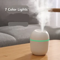 Ultralyd mini luftfukter aroma eterisk olje diffuser for bil USB tåke tåkemaskin med LED nattlampe husholdningsapparater
