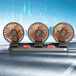 Lucht leanúna Gluaisteán USB/12V/24V 2 Luas do Chur Fuarú Gluaisteán Ciorcadóir Aeir Lucht leanúna Torann Íseal 360 Céim In-uainíochta le haghaidh Bád Gluaisteán Veain SUV RV ATV