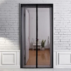 Nytt magnetiskt myggnät Sommar Anti Bug Flugdörr Gardiner Mesh Automatisk stängande dörrskärm Vardagsrum Sovrum Gardin