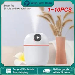 1~10KOM Prijenosni ovlaživač zraka od 220 ml Difuzor eteričnog ulja Humidificador za kućni ured u automobilu s LED noćnom lampom