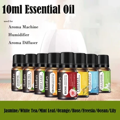 Humidifier Pure Ola Riachtanach 10ml Coinneal cumhartheiripe Diffuser Scented Ag Déanamh Freshener Aeir Ola Aramatach DIY Jasmine Rose Ocean