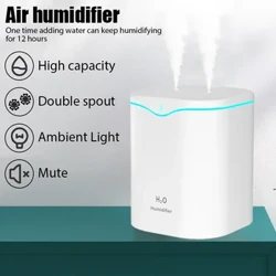 2000ML USB Umidificatore Doppia Porta Spray Olio Essenziale Aromaterapia Diffusore Freddo Mist Maker Fogger per Home Office